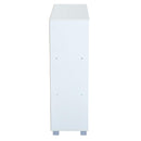 Libreria Scaffale con 9 Scompartimenti Bianco e Rovere 89.5x30x93 cm 