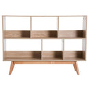 Libreria Mobile Ingresso con Piedini Legno Naturale 120.5x30x85.5 cm 