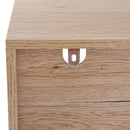 Libreria in Stile Nordico in Legno Truciolato Rovere 68.5x30x120.5 cm 