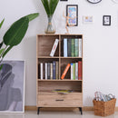 Libreria in Stile Nordico in Legno Truciolato Rovere 68.5x30x120.5 cm 