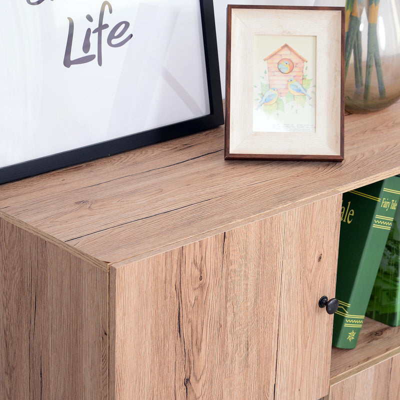 Libreria in Stile Nordico Rovere 120x38.5x74 cm 