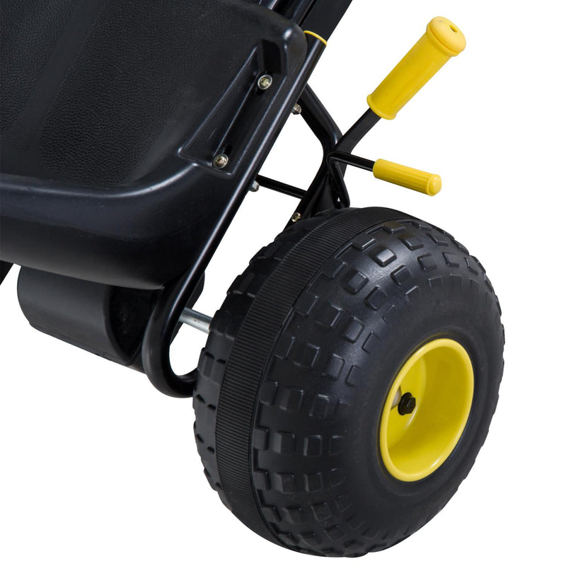 Go-Kart a Pedali per Bambini Nero e Giallo 