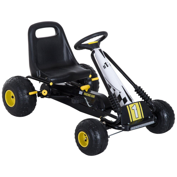 sconto Go-Kart a Pedali per Bambini Nero e Giallo