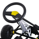 Go-Kart a Pedali per Bambini Nero e Giallo 