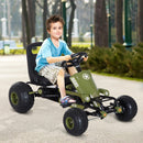 Go-Kart a Pedali per Bambini Verde e Nero 