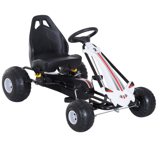 sconto Go-Kart a Pedali per Bambini Bianco e Nero