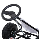Go-Kart a Pedali per Bambini Nero e Bianco 
