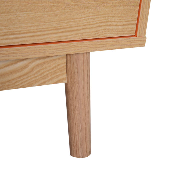 online Mobile TV in Legno Rovere e Arancio 130x38x46.5 cm