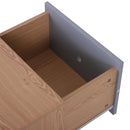 Mobile Porta TV in Legno con 2 Armadietto e Foro dei Cavi 140x40x44.5 cm 