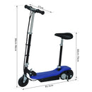 Monopattino Elettrico per Bambini 120W con Sedile Blu 