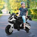 Moto Elettrica per Bambini 12V con Licenza BMW S 1000 RR Nera e Bianca