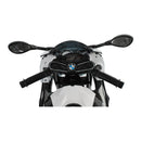 Moto Elettrica per Bambini 12V con Licenza BMW S 1000 RR Nera e Bianca