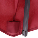 Ombrellone da Giardino Ø2,75x2,33 m Palo Ø38 mm in Metallo con luci LED Rosso 