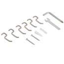 Scaffale in Acciaio da Cucina a 3 Ripiani 58x22x59 cm 