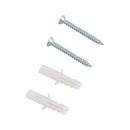 Armadietto a Parete da Cucina e Bagno con Porta Asciugamani in Legno Bianco 60x22.5x64 cm