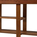 Panchina Ingresso Scarpiera in Legno 87x28x45 cm 