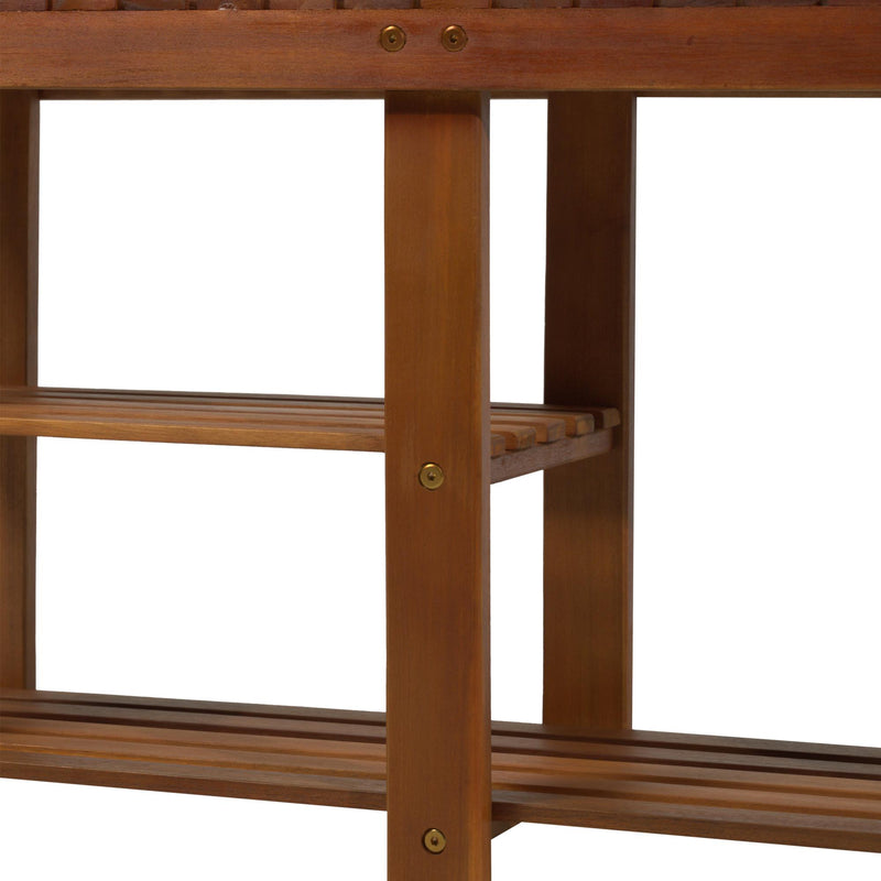 Panchina Ingresso Scarpiera in Legno 87x28x45 cm 