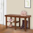 Panchina Ingresso Scarpiera in Legno 87x28x45 cm 