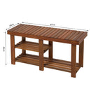 Panchina Ingresso Scarpiera in Legno 87x28x45 cm 