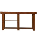 Panchina Ingresso Scarpiera in Legno 87x28x45 cm 