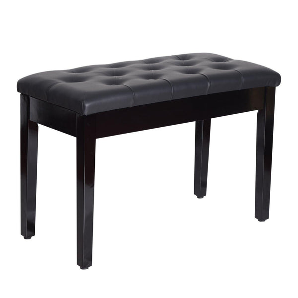 acquista Panchetta per Pianoforte con vano portaoggetti Nero 75x35x50 cm