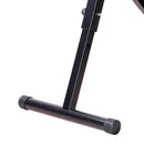 Panca Trainer Addominali Fitness con Display Nero e Rosso 