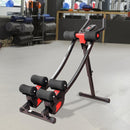 Panca Trainer Addominali Fitness con Display Nero e Rosso 