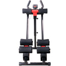 Panca Trainer Addominali Fitness con Display Nero e Rosso 
