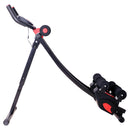 Panca Trainer Addominali Fitness con Display Nero e Rosso 