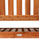 Panchina da Giardino Terrazzo a 2 Posti in Legno Marrone 120x65x91.5 cm 