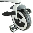 Passeggino Triciclo per Bambini con Maniglione Tettuccio e Cestino Grigio Scuro 