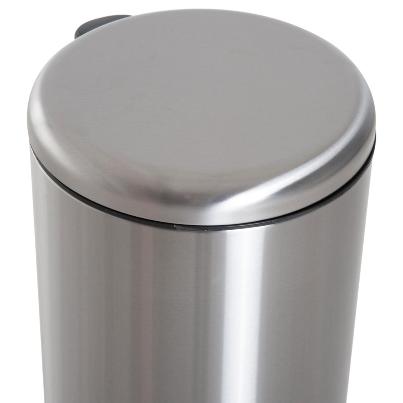 Pattumiera a Pedale in Acciaio con Secchio Rimovibile Capacità 30L 