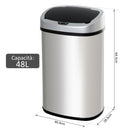 Pattumiera ad Apertura Automatica in Acciaio Inox con Sensore 48 Litri 