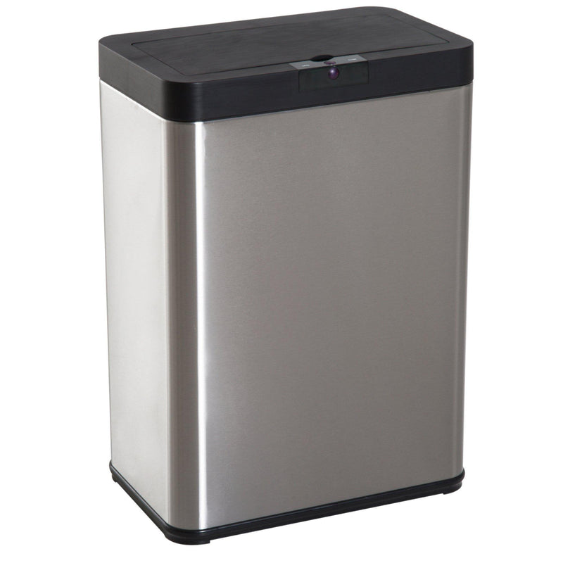 Pattumiera ad Apertura Automatica in Acciaio Inox con Sensore 52 Litri 