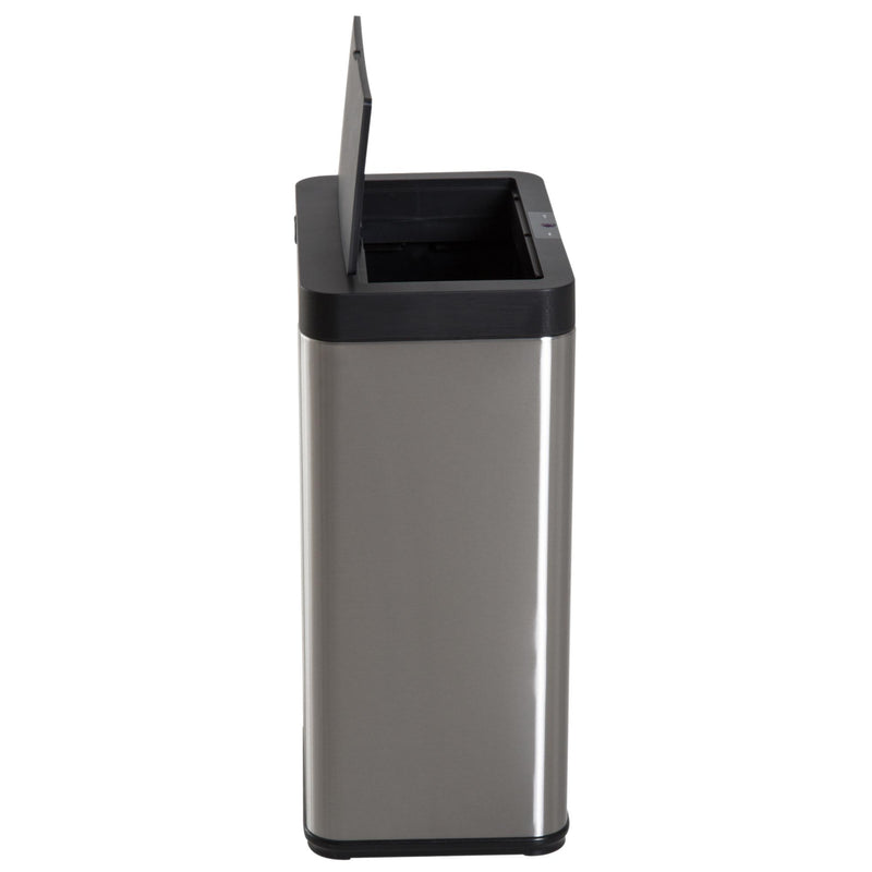 Pattumiera ad Apertura Automatica in Acciaio Inox con Sensore 52 Litri 