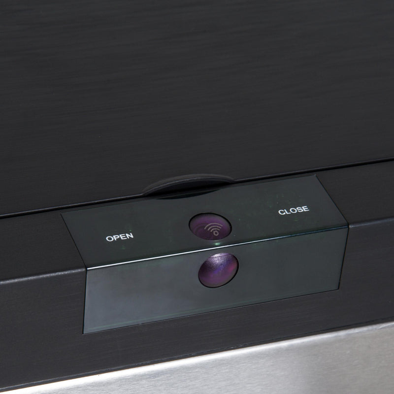 Pattumiera ad Apertura Automatica in Acciaio Inox con Sensore 52 Litri 