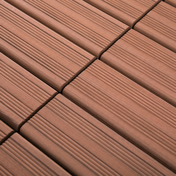 prezzo Pavimentazione da Esterno Incastrabile 11 Mattonelle 30x30x2.2 cm Marrone