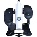 Mini Pedaliera Ellittica per Allenamento a Casa Max 110Kg Bianca e Nera 