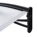 Pensilina Tettoia in PVC e Plastica 140x80 cm Trasparente 