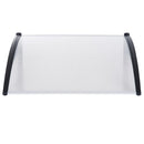 Pensilina Tettoia in PVC e Plastica 140x80 cm Trasparente 