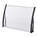 Pensilina Tettoia in PVC e Plastica 140x80 cm Trasparente 