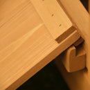 Pollaio Gabbia per Galline Impermeabile da Giardino in Legno 150x100x96.5 cm 