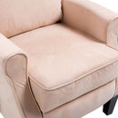 Poltrona Relax Massaggiante in Velluto Beige 