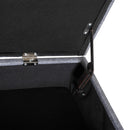 Cassapanca Pouf Contenitore Imbottito Grigio 80x40x42 cm 