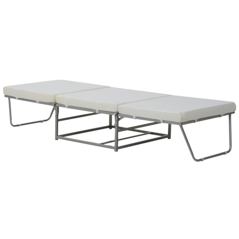 Pouf Letto Trasformabile con Materasso Pouff Puff Brandina Pieghevole 69x69x37 cm 