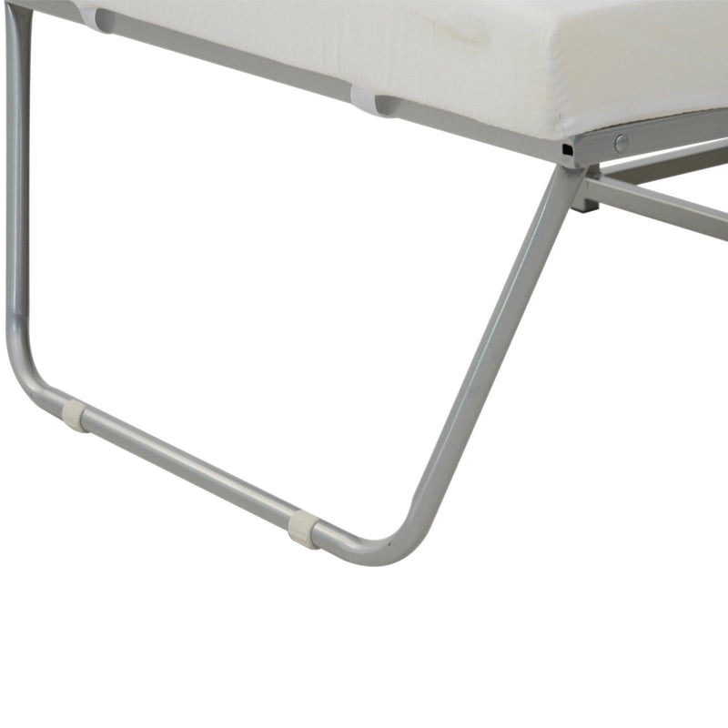 Pouf Letto Trasformabile con Materasso Pouff Puff Brandina Pieghevole 69x69x37 cm 