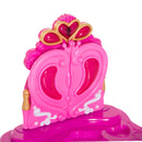 Specchiera con Cassetto e Sgabello Giocattolo per Bambine Rosa 