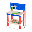 Banco da Lavoro Giocattolo in Legno per Bambini con 20 Accessori 