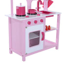 Cucina Giocattolo per Bambini in Legno Rosa 60x30x84.5 cm 