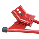 Cavalletto Alzamoto Moto per Ruota Anteriore Universale in Acciaio Rosso 62x50x28-35.5 cm 